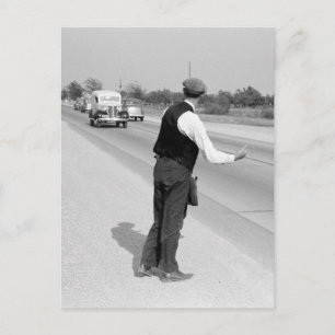 Carte Postale Hitching a Ride, 1939