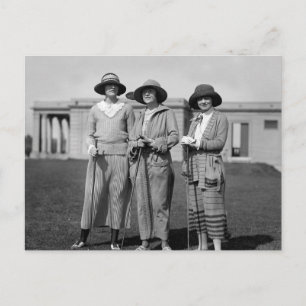 Carte Postale Hitting the Links in Style : 1923