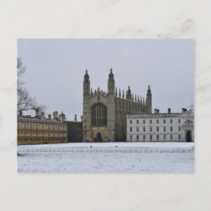 Carte Postale Hiver à Cambridge, UK