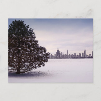 Carte Postale Hiver à Chicago