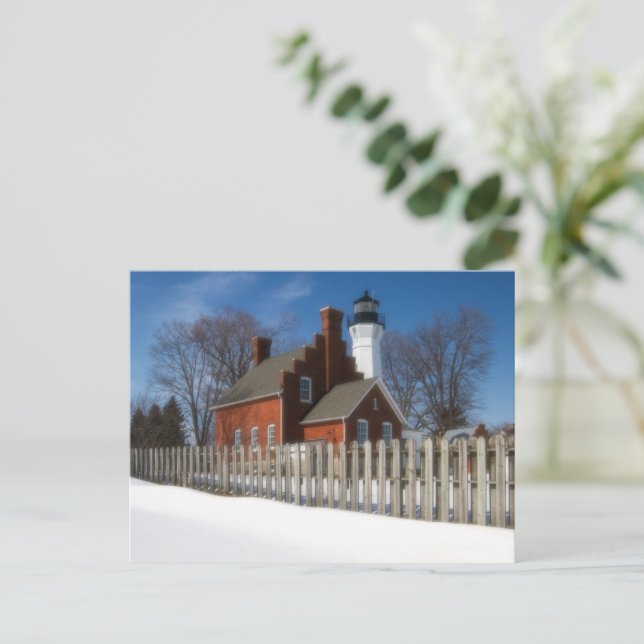 Carte Postale Hiver à Port Sanilac (Debout devant)