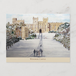 Carte Postale Hiver à Windsor Castle Paysage Peinture