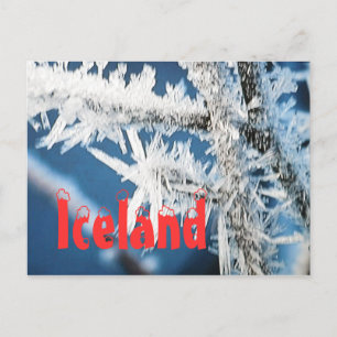 Carte postale hiver arctique Islande
