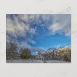 Carte Postale Hiver au phare de Mission Point