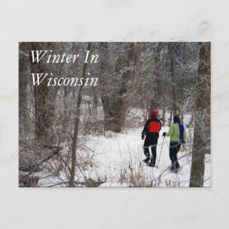 Carte Postale Hiver Au Wisconsin