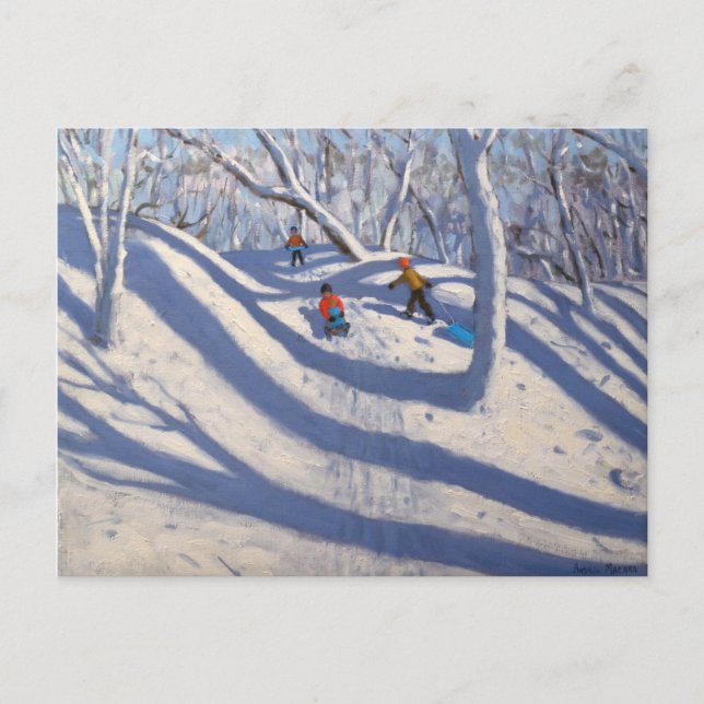 Carte Postale Hiver Bramcote Nottingham 2009 (Devant)