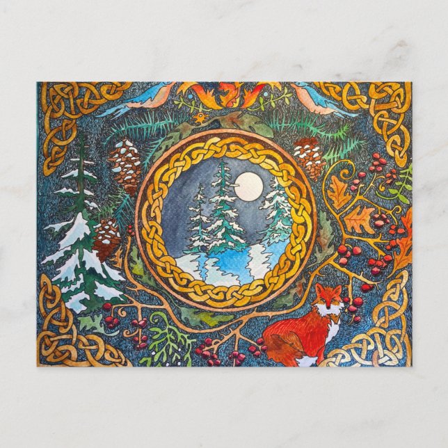 Carte Postale Hiver celtique (Devant)