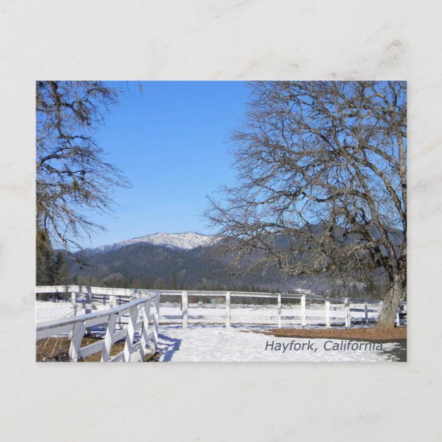 Carte Postale Hiver dans la vallée..... (Devant)