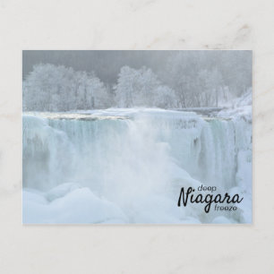 Carte Postale Hiver Froid Chutes américaines   Niagara Deep Free
