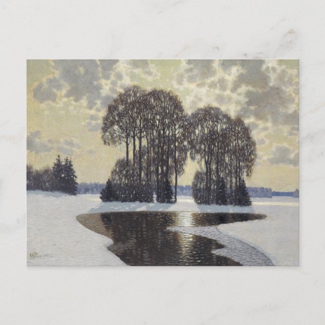Carte Postale Hiver (par Vilhelms Purvitis) (Devant)