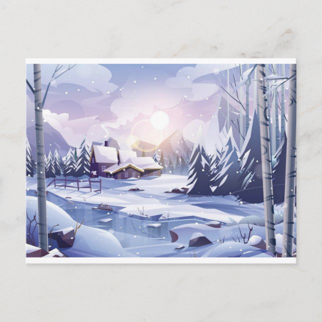 Carte postale HIVER SCENERY (Devant)