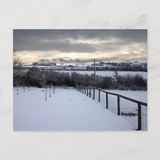 Carte Postale Hiver sur les North Yorkshire Moors (Devant)