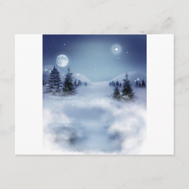 Carte Postale Hiver surréaliste (Devant)