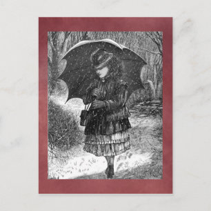 Carte postale hiver vintage
