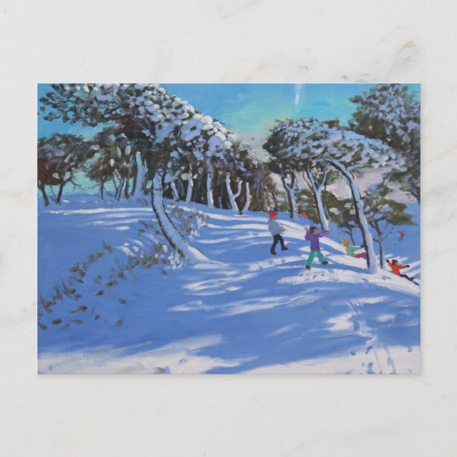 Carte Postale Hivernal Ladmanlow Derbyshire 2013 (Devant)