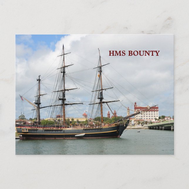 CARTE POSTALE HMS BOUNTY (Devant)