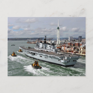 Carte Postale HMS Illustrious Vintage Nautical Aircraft Carrière