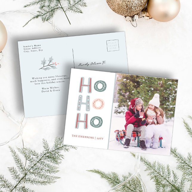 Carte postale Ho Ho Christmas (Ho Ho Ho Christmas Postcard
)