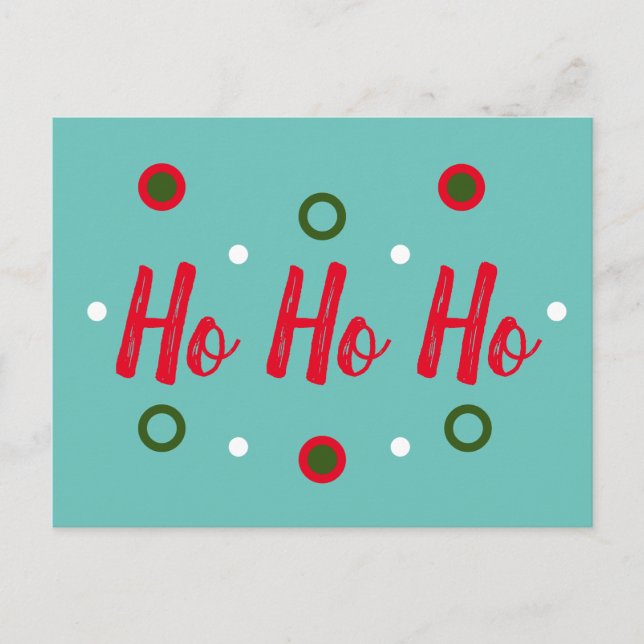 Carte Postale Ho Ho Ho (Devant)