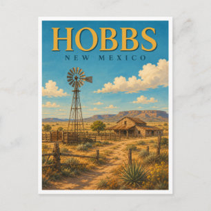Carte Postale Hobbs Nouveau-Mexique Patrimoine Occidental GeoSag