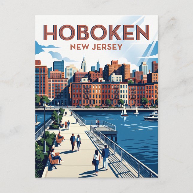 Carte Postale Hoboken New Jersey (Devant)