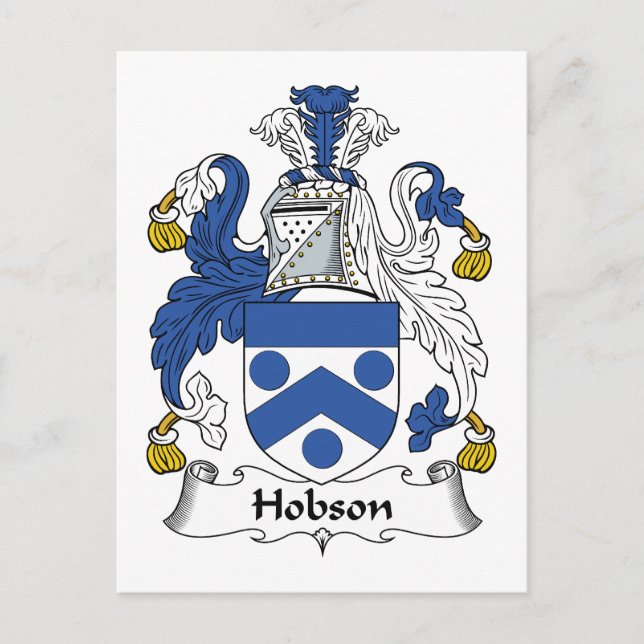 Carte Postale Hobson Family Crest (Devant)