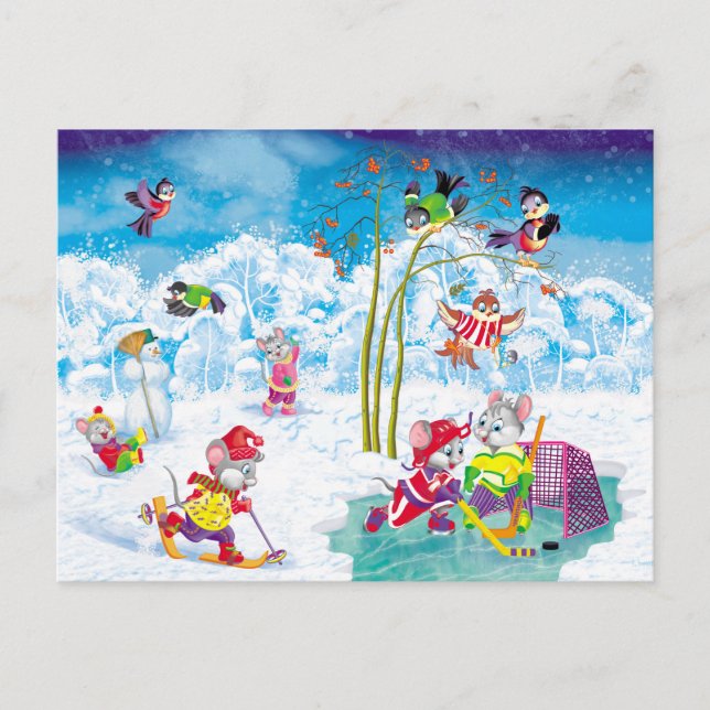 Carte Postale hockey (Devant)