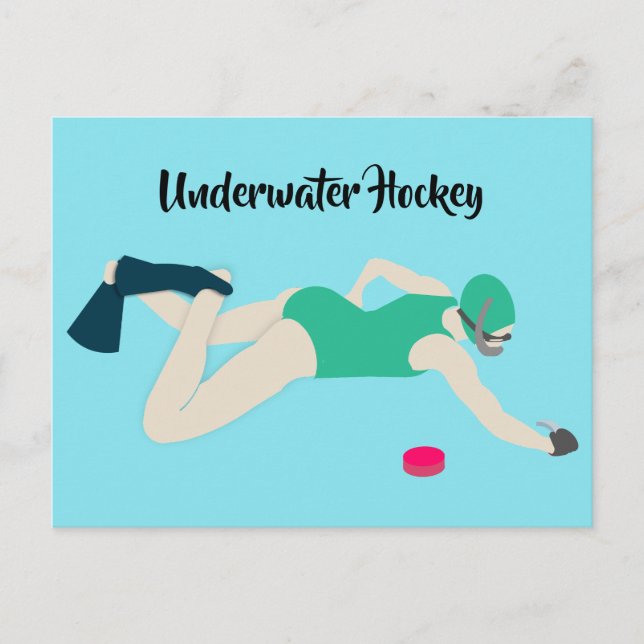 Carte Postale Hockey sous-marin (Devant)