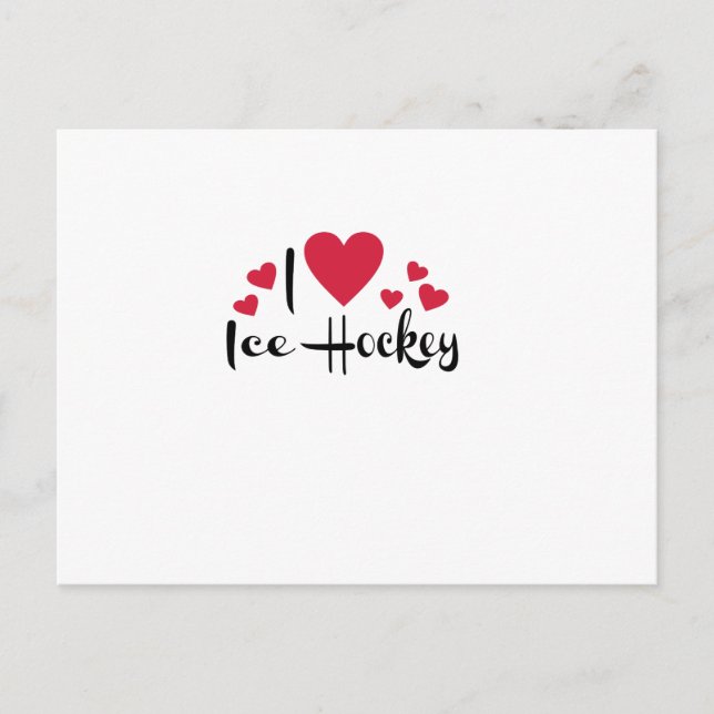 Carte Postale hockey sur glace (Devant)