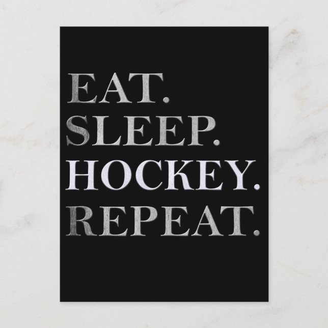 Carte Postale Hockey sur glace (Devant)