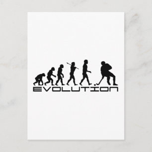 Carte Postale Hockey sur glace Hockey Sport Evolution Art
