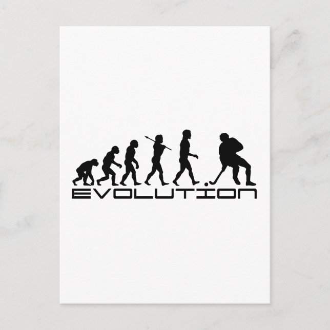 Carte Postale Hockey sur glace Hockey Sport Evolution Art (Devant)