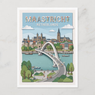 Carte Postale Hoge Brug Maastricht Pays-Bas