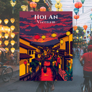 Carte Postale Hoi An Vietnam Ville Ancienne Lanternes