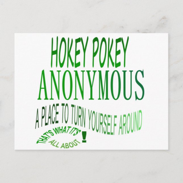 Carte Postale Hokey Pokey Anonyme (Devant)