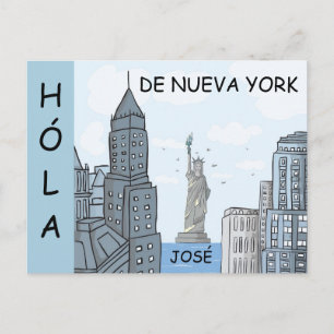 CARTE POSTALE HOLA DE NUEVA YORK