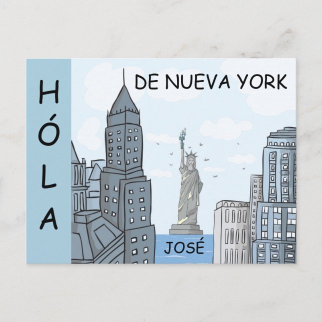 CARTE POSTALE HOLA DE NUEVA YORK (Devant)