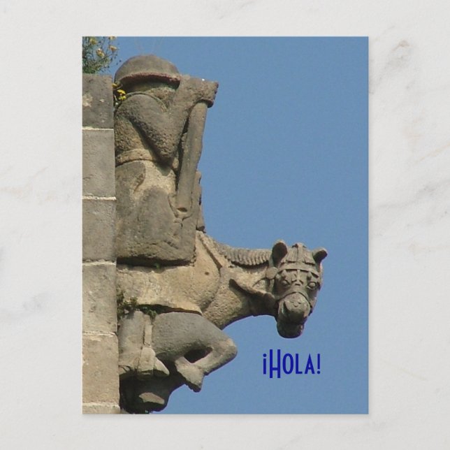 Carte Postale ¡Hola ! - Salutations de Barcelone (Devant)