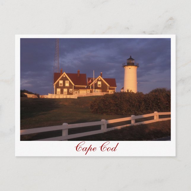 Carte Postale Hole Woods du phare de Cape Cod Nobska (Devant)