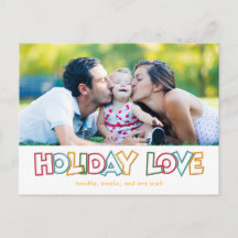 Carte postale Holiday Loy & Bright Christmas