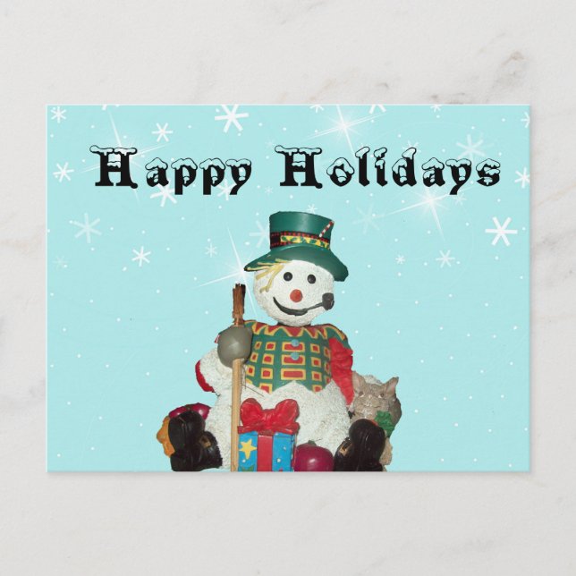 Carte postale Holiday Snowman (Devant)