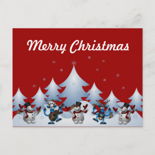 Carte postale Holiday Snowmen