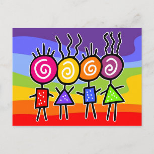 Carte Postale holiES - HOLI MEILLEURS AMIS + vos idées