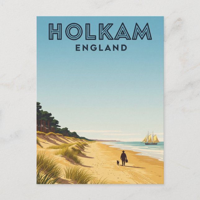 Carte Postale Holkham Norfolk Angleterre Travel (Devant)