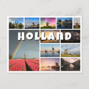 Carte Postale Holland photo souvenir collage