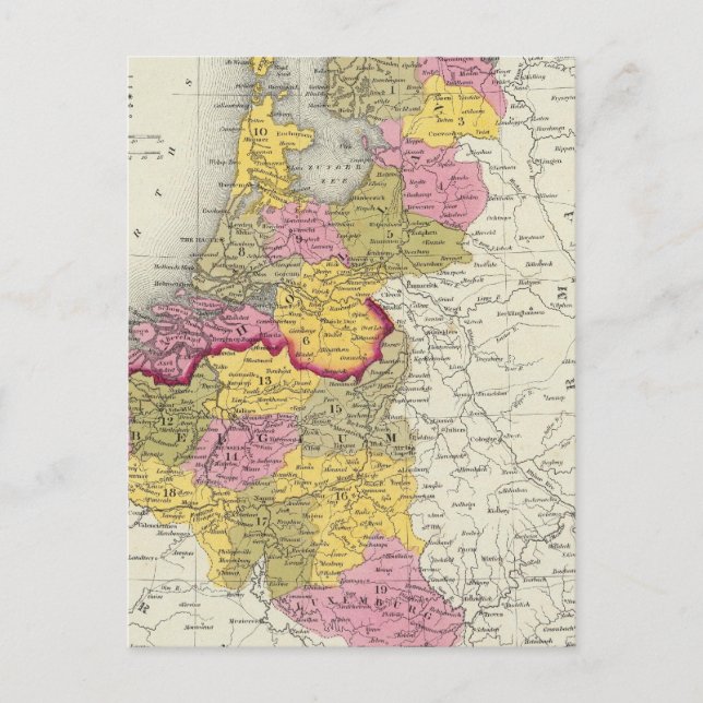 Carte Postale Hollande Et Belgique (Devant)