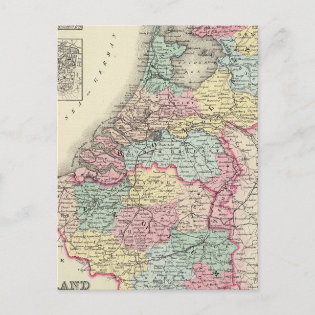 Carte Postale Hollande et Belgique 2 (Devant)