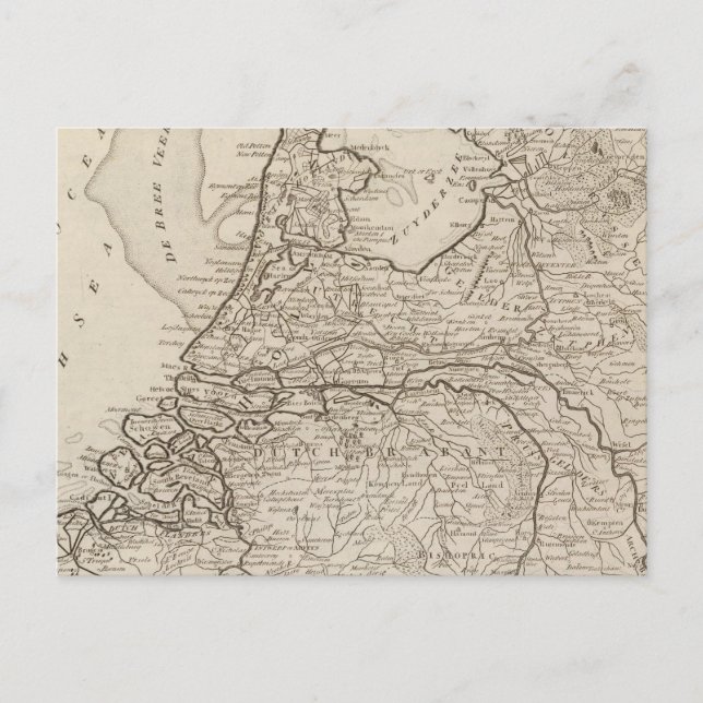 Carte Postale Hollande, Frise, Groningue, Overyssel (Devant)