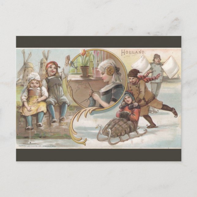 Carte Postale Hollande vintage (Devant)