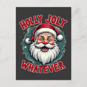 Carte Postale Holly Joly Ce qui est amusant Santa Clause Noël